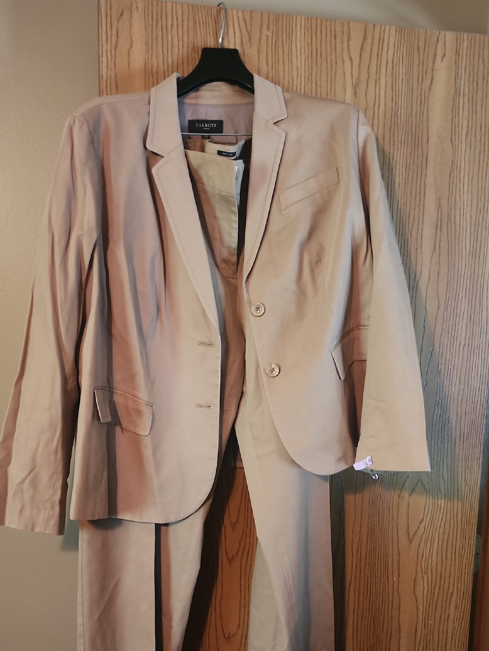 Talbots Light Beige Women's Blazer and Pants Set